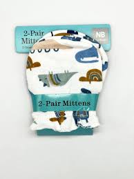 2 PAIRS MITTENS