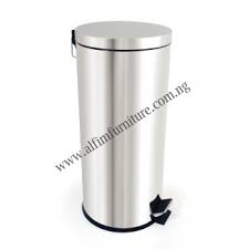 30 LITRE STAINLESS BIN