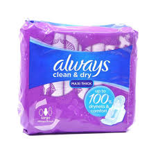 ALWAYS MAXI 10HR BY 18PCS PURPLE
