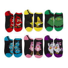 ANGRY BIRD INVISIBLE SOCKS 4-7 YRS