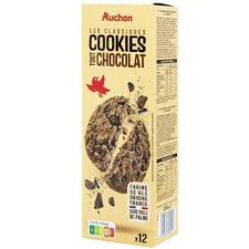 AUCHAN CHOCOLATE COOKIES 200G