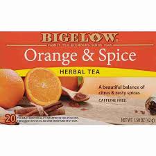BIGELOW  ORANGE N SPICE HERBAL TEA 42G