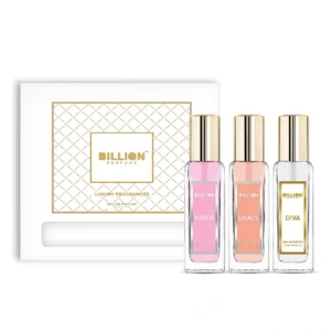 BILLION BEAUTY ROSE PERFUME GIFT SET BLACK
