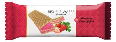BISUFLE GOLD STRAWBERRY WAFERS 55G