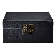 BLACK LEATHER BOX SAMLL