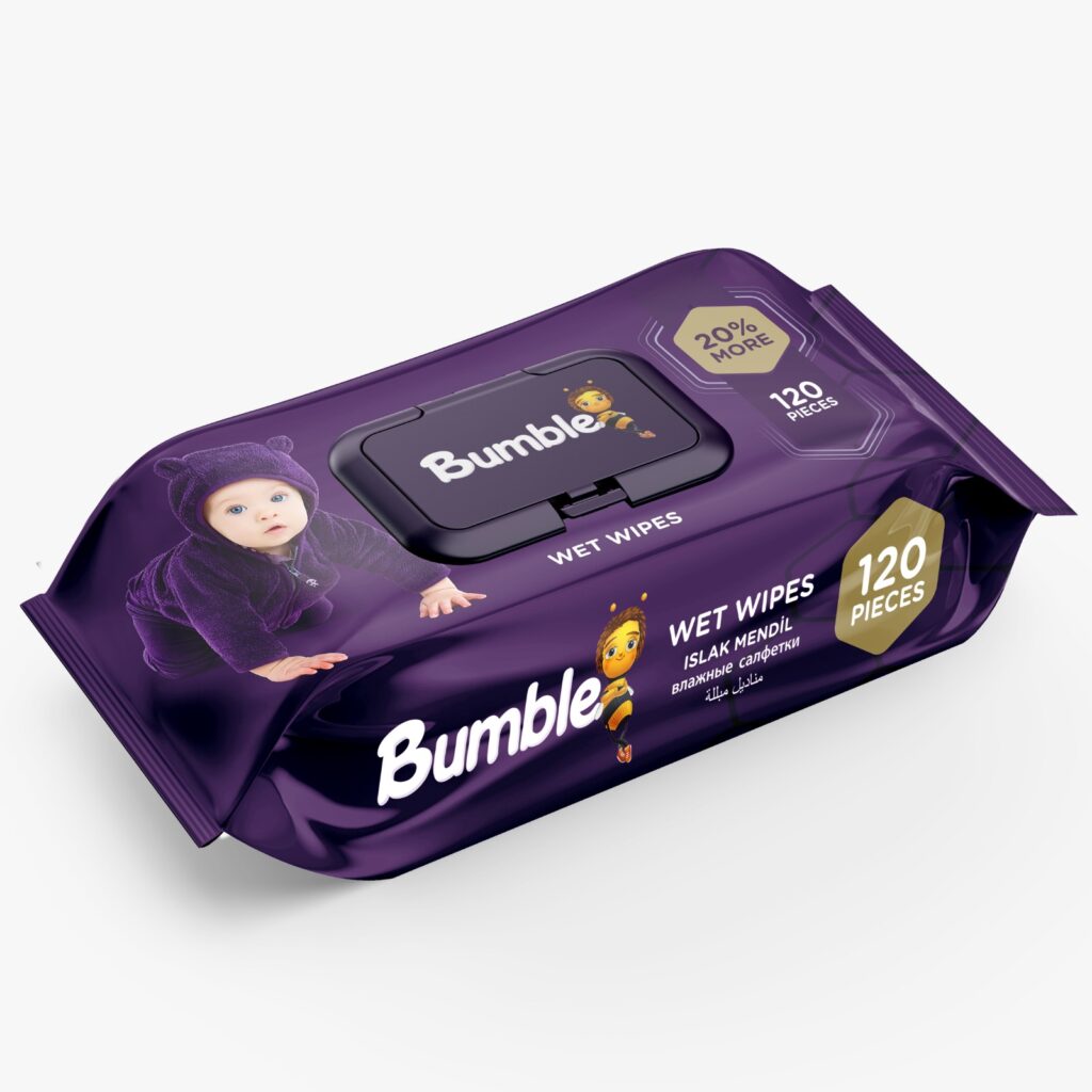 BUBBLY PRO BABY WIPES 125PCS