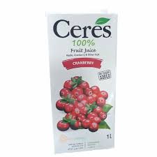 CERES FRUIT JUICE CRANBERRY 1L