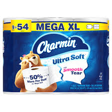 CHARMIN ULTRA SOFT TISSUE BY 9