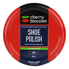 CHERRY BLOSSOM NAVY SHOE POLISH 50ML