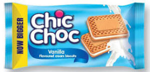 CHIC CHOC VANILLA FLAVOURED WAFER BISCUIT 18G