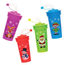CHILDRENS CUP WITH STRAW MEDIUM