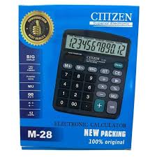 CITIZEN ELECTRONIC CALCULATOR M28