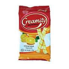 CREAMITY WAFER ROLLS COSY ORANGE FLAVOUR 1