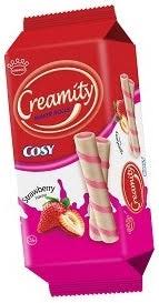 CREAMITY WAFER ROLLS COSY STRAWBERRY 132G