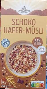 CROWNFIELD KNUSPER SCHOKO MUSLI 750G