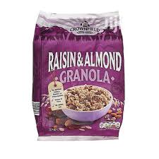 CROWNFIELD RAISIN N ALMOND GRANOLA 1KG