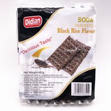 DIDIAN SODA CRACKERS  BLACK RICE FLAVOR
