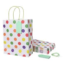 DOTTED TISSUE BAG COLOURED