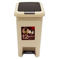 DOUBLE COVERED TRASH BIN 12L