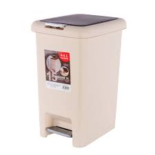 DOUBLE COVERED TRASH BIN 15L