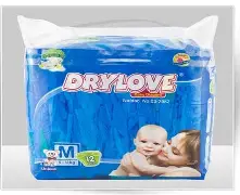 DRYLOVE BABY DIAPERS 82PCS