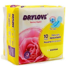 DRYLOVE SANITARY NAPKIN X10