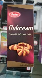 DUKES DUKREAM CREAM FILLED CHOCOATE COOKIES 80G