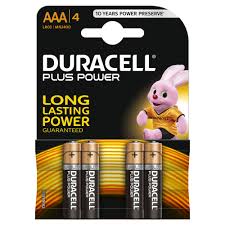 DURACELL BATTERY AAA 4 LR03 1.5V