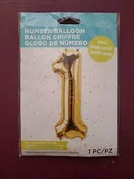 EASY SELF SEAL NUMBER BALLOON 1
