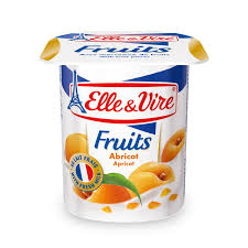 ELLE & VIRE FRUITS YOGHOUT APRICOT 125G