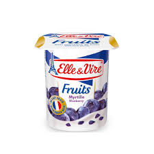 ELLE & VIRE FRUITS YOGHOUT BLUEBERRY 125G