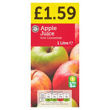 EURO SHOPPER APPLE JUICE 1L
