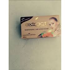 EXTRACT GOLD WHITENING 24K CARROT OIL N GLOD FLECKS SOAP 250G