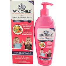 FAIR CHILD BODY MILK FOR PRINCE N PRINCESSES AMINO ACIDS N MULTIVITAMINS/EGG YOLK N NATURAL HONEY 40