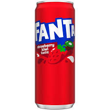 FANTA CAN STRAWBERRY N KIWI. 330ML