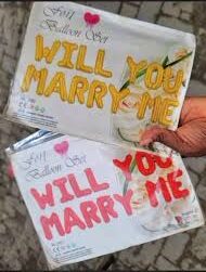 FOIL BALLOON SET (WILL YOU MARRY ME) NO.2080