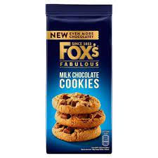 FOXS FABULOUS  MILK CHOCOLATE COOKIES 180G