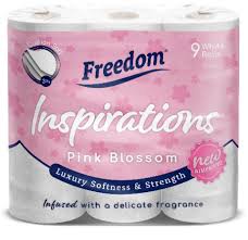 FREEDOM PINK BLOSSOM TISSUE X9ROLLS