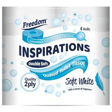 FREEDOM SOFT WHITE 4 ROLLS TISSUE
