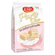 GASTONE LAGO PARTY DUO WAFERS STRAWBERRY.220G