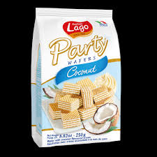 GASTONE LAGO PARTY WAFERS COCONUT 250G