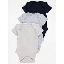 GEORGE BABY 3 SHORT SLEEVE BODY SUITS