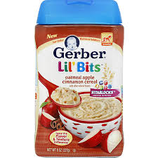 GERBER LIL BITS  APPLE CINNAMON 227G