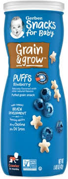 GERBER PUFFS BLUEBERRY 42G