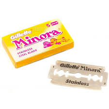 GILLETTE MINORA STAINLESS STEEL BLADE 5