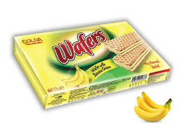GOLDA WAFERS WITH BANANA CREAM 175G