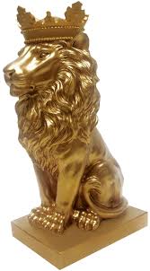 GOLDEN LION STATUE BIG