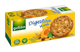 GULLON DIGESTIVE MUESLI WITH OATS, RAISING APRICOT AND SOYA 230G