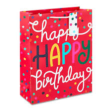 HAPPY BIRTHDAY RED BAG