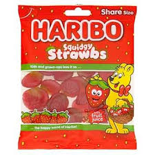 HARIBO SQUIDGY STRAWBS 140G